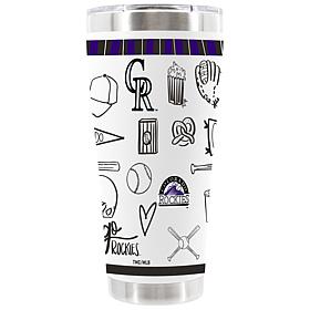 Official MLB 30oz Stainless Steel Tumbler Rockies