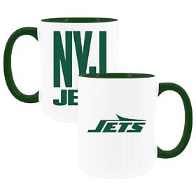 Official NFL TRI Team Code 15 oz. Mug 2-pack - New York Jets 