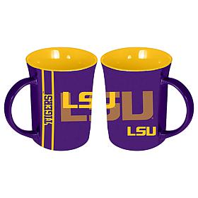 Officially Licensed College Team Spirit 15oz Ceramic Mug 2PC LSU
