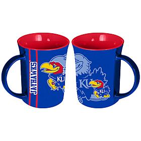 Officially Licensed College Team Spirit 15oz Ceramic Mug 2pk Kansas