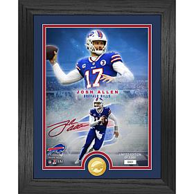 Officially Licensed Josh Allen NFL Legends Bronze Coin Photo Mint