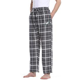 Officially Licensed Men's Plaid Flannel Pant by Concept Sports- Eagles