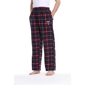 Officially Licensed Men's Plaid Flannel Pant by Concept Sports-Twins