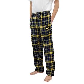 Officially Licensed Men's Plaid Flannel Pant by Concepts Sport-Brewers