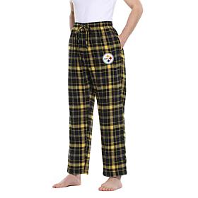 Officially Licensed Men's Plaid Flannel Pant, Concept Sports- Steelers