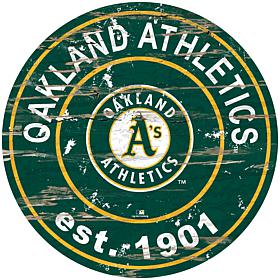Officially Licensed MLB 24" Established Date Sign - Oakland Athletics
