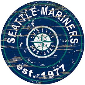 Officially Licensed MLB 24" Established Date Sign - Seattle Mariners