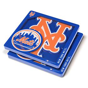 Officially Licensed MLB 3D Logo Series Coaster - New York Mets