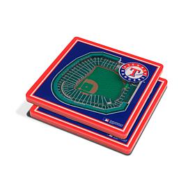 Officially Licensed MLB 3D StadiumViews Coaster Set - Texas Rangers