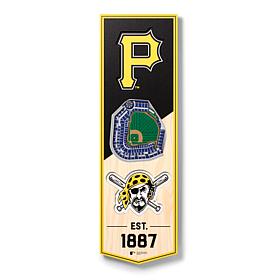 Officially Licensed MLB 6" x 19" 3D Stadium Banner- Pittsburgh Pirates