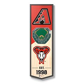 Officially Licensed MLB 6x19 3-D Stadium Banner - Arizona Diamondba...
