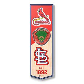 Officially Licensed MLB 6x19" 3-D Stadium Banner - St. Louis Cardinals
