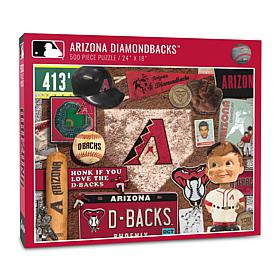 Officially Licensed MLB Arizona Diamondbacks 500-Piece Retro Puzzle