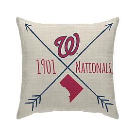 Officially Licensed MLB Arrows Duck Cloth Décor Pillow - Nationals 