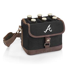 Officially Licensed MLB Braves Beer Caddy Cooler Tote w/ Opener