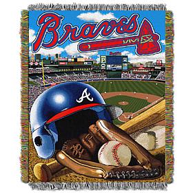 Officially Licensed MLB Braves Home Field Advantage Tapestry Throw
