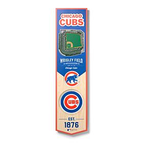 Officially Licensed MLB Chicago Cubs 3D Stadium Banner