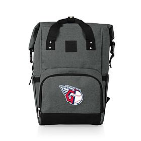 Officially Licensed MLB Cleveland On The Go Roll-Top Cooler Backpack