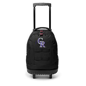Officially Licensed MLB Colorado Rockies 18" Premium Wheeled Tool Bag