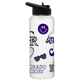 Officially-Licensed MLB Colorado Rockies 34oz Stainless Steel Tumbler