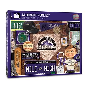 Officially Licensed MLB Colorado Rockies Retro Series 500-Piece Puzzle