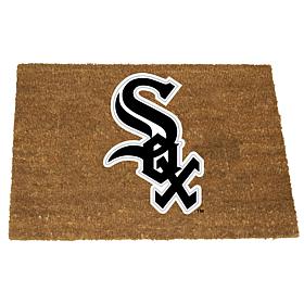 Officially Licensed MLB Colored Logo Door Mat - White Sox