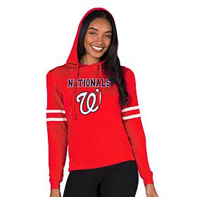 Officially Licensed MLB Concepts Sport Nationals Ladies' Hooded Top 