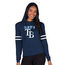 Officially Licensed MLB Concepts Sport Rays Ladies' Hooded Top