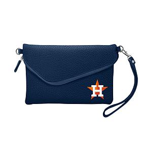 Officially Licensed MLB Fold Over Crossbody Purse - Houston Astros