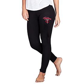 Officially Licensed MLB Fraction Women's Slounge Leggings -Minn. Twins