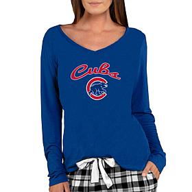 Officially Licensed MLB Ladies Marathon Long Sleeve Top - Cubs