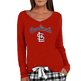 Officially Licensed MLB Ladies Marathon Long Sleeve Top - Cardinals