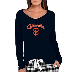 Officially Licensed MLB Ladies Marathon Long Sleeve Top - Giants