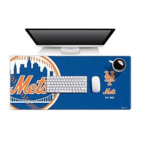 Officially Licensed MLB Logo Series Desk Pad - New York Mets