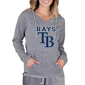 Officially Licensed MLB Mainstream Ladies L/S Hooded Top - Rays