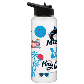 Officially-Licensed MLB Miami Marlins 34oz Stainless Steel Tumbler