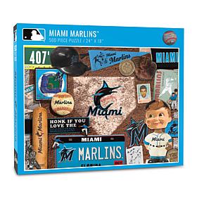 Officially Licensed MLB Miami Marlins Retro 500-Piece Puzzle