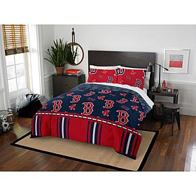 Officially Licensed MLB Queen Bed in a Bag Set - Boston Red Sox