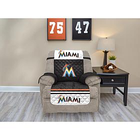 Officially Licensed MLB  Recliner Furniture Protector - Marlins