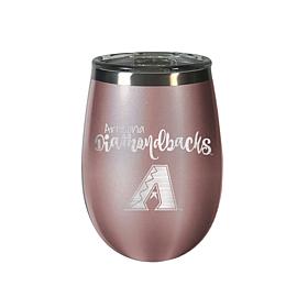 Officially Licensed MLB Rose Gold Wine Tumbler - Arizona Diamondbacks