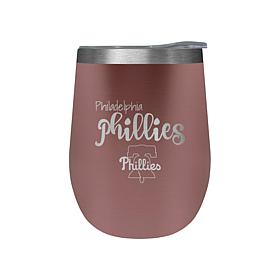 Officially Licensed MLB Rose Gold Wine Tumbler - Philadelphia Phillies
