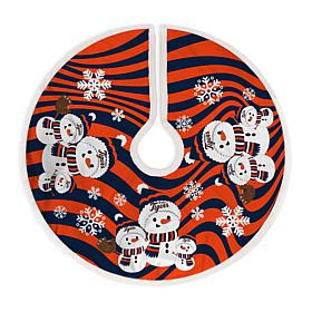 Officially Licensed MLB Snowman Christmas Tree Skirt - Detroit Tigers 