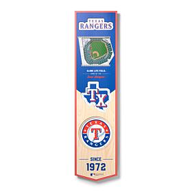 Officially Licensed MLB Texas Rangers 3D Stadium Banner
