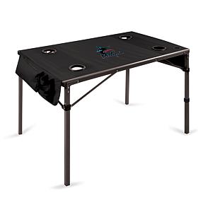 Officially Licensed MLB Travel Portable Folding Table-  Miami Marlins