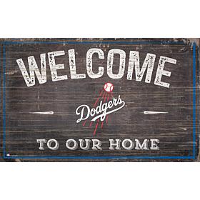 Officially Licensed MLB Welcome to our Home Sign - Los Angeles Dodgers