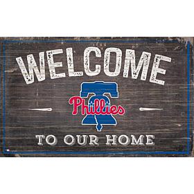 Officially Licensed MLB Welcome to our Home Sign - Phila. Phillies 