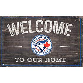 Officially Licensed MLB Welcome to our Home Sign - Toronto Blue Jays