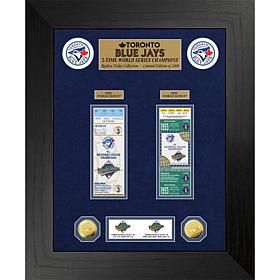 Officially Licensed MLB WS Gold Coin & Ticket Collection - Toronto 