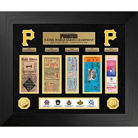 Officially Licensed MLB WS Gold Coin & Ticket Collection - Pittsburgh 