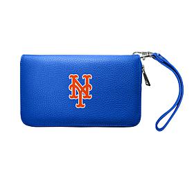 Officially Licensed MLB Zip Organizer Wallet - New York Mets